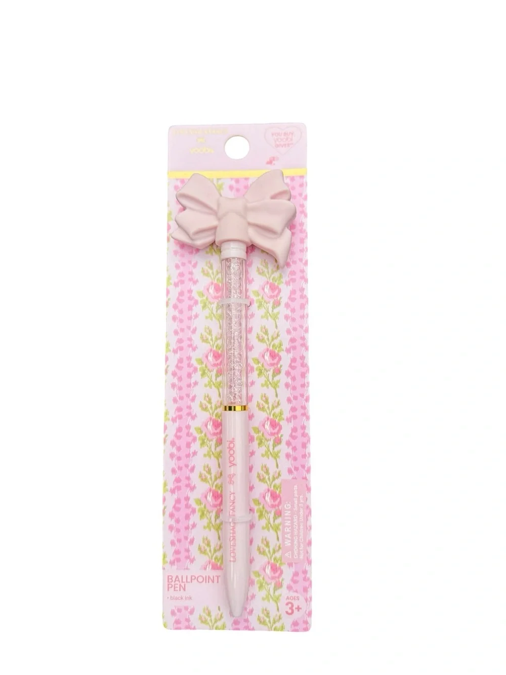 Loveshackfancy Pink binder pen and ruffle pouch set